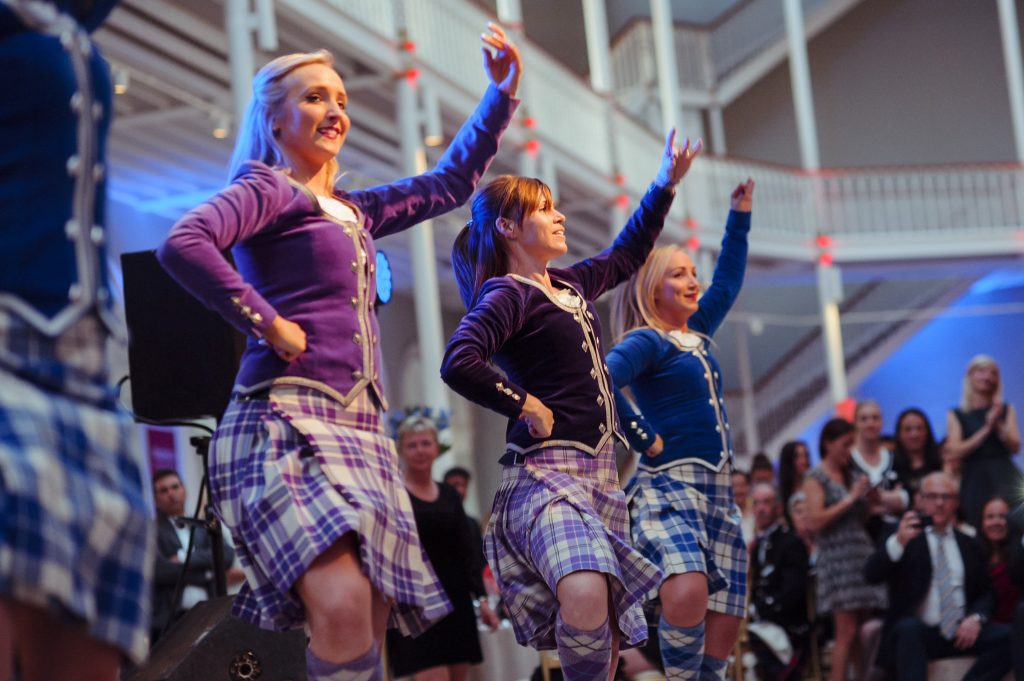 scottish highland dancers at the museum