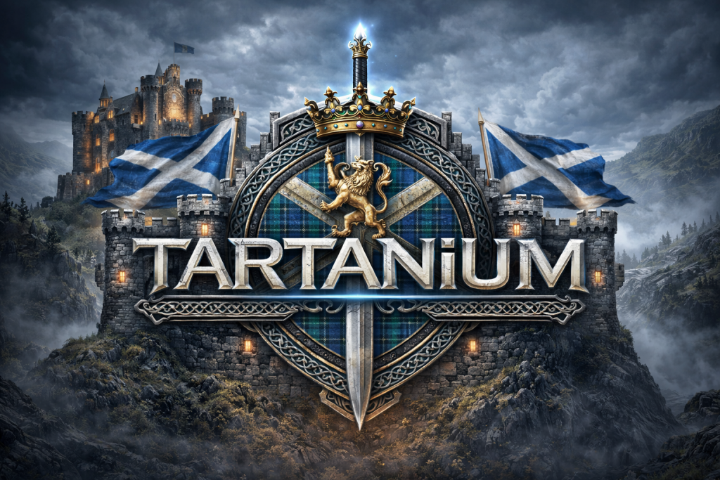Tartanium logo castle Scottish Conference Entertainment That Delivers