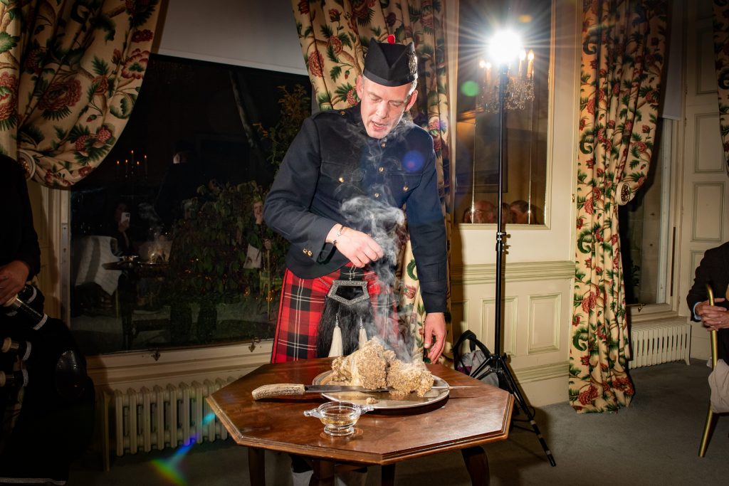 Roddy the Piper Addressing the Haggis