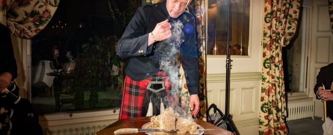 Roddy the Piper Addressing the Haggis