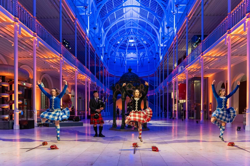 Scottish dance display finale scottish highland dancers