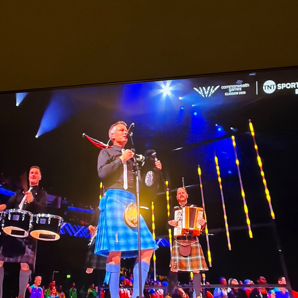 Ceilidh Band at Commonwealth Games closing ceremony Hydro Glasgow