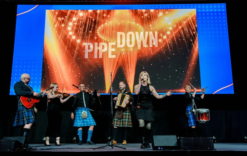 opening ceremony of scottish conference Pipedown band at SEC