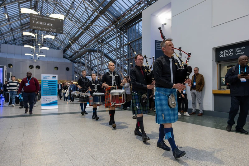 Piper Procession - scottish conference entertainment glasgow